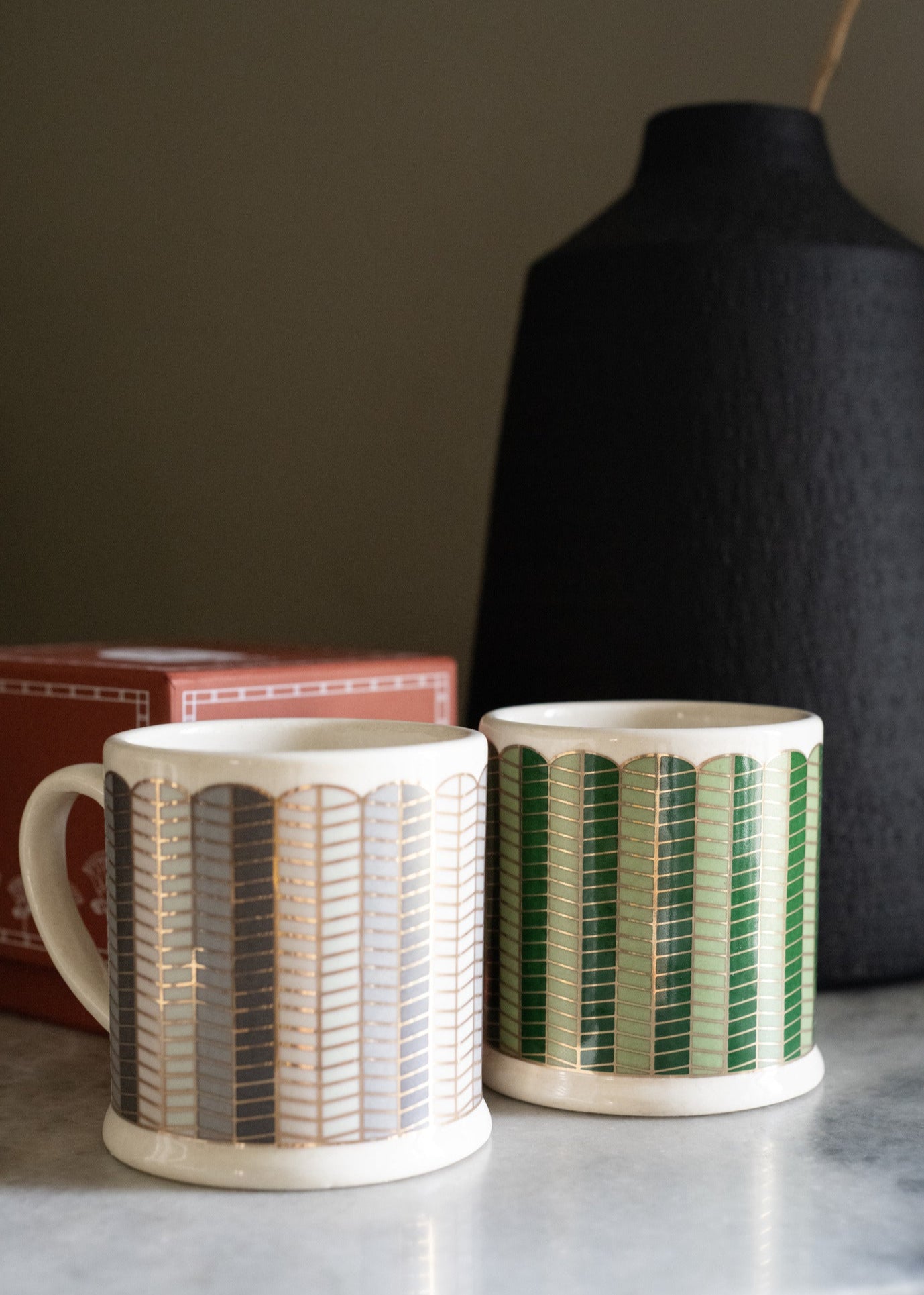 The Green Egyptian Palm Leaves Mug