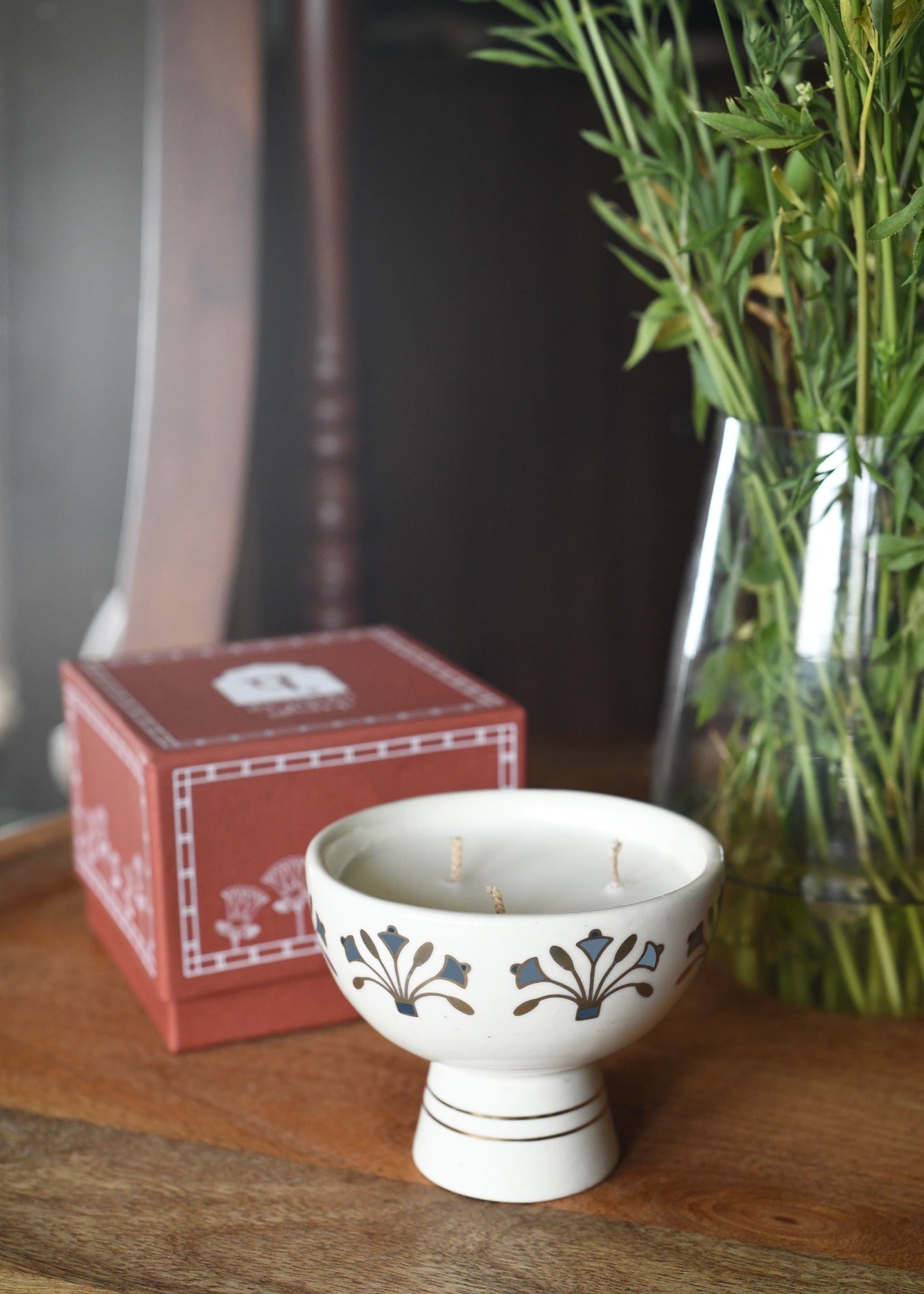 The Blue Egyptian Lotus Candle