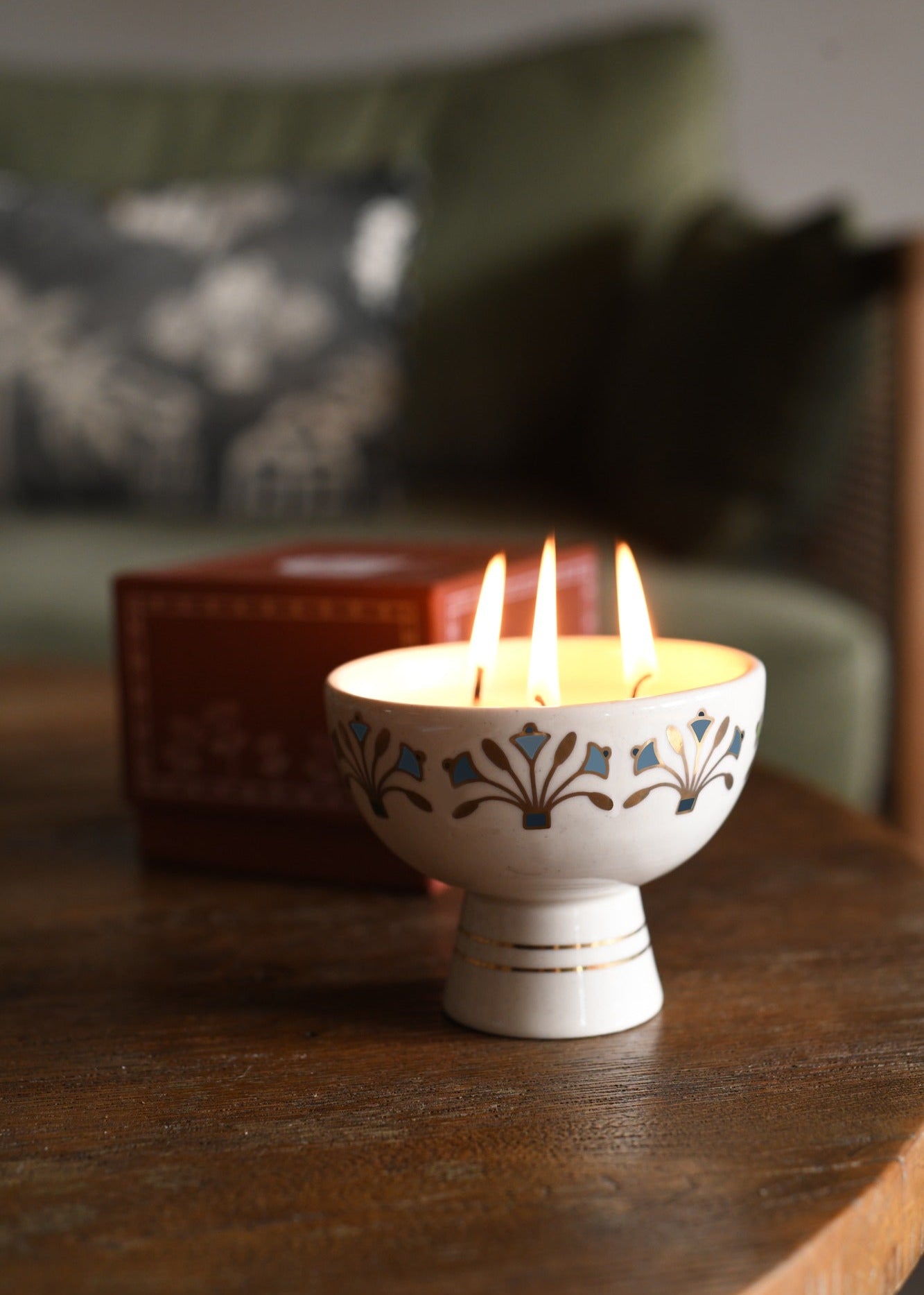 The Blue Egyptian Lotus Candle
