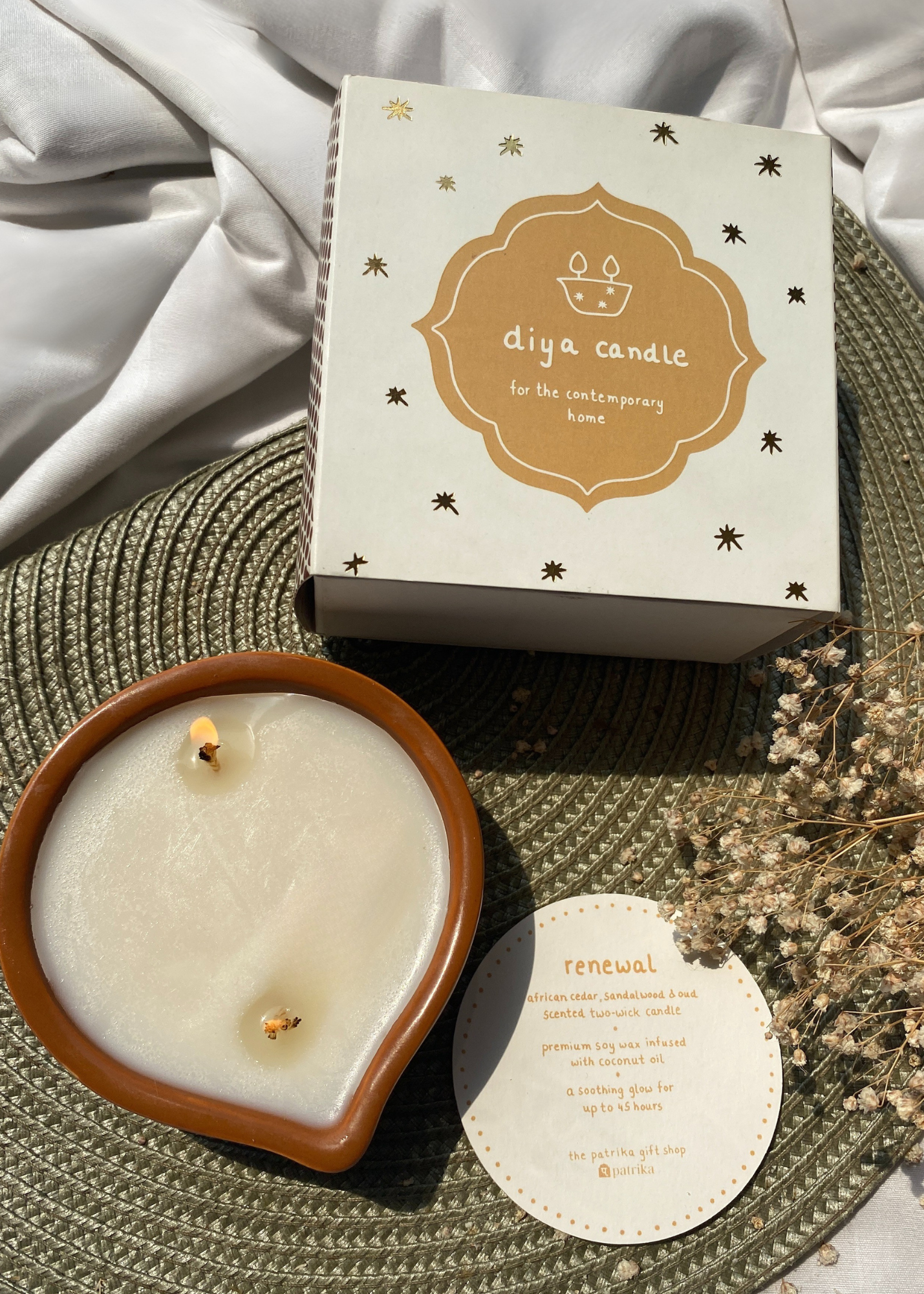 renewal diya candle