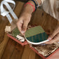 The Green Egyptian Palm Leaf Coaster