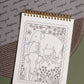 'echoes of the wild' mindful colouring book
